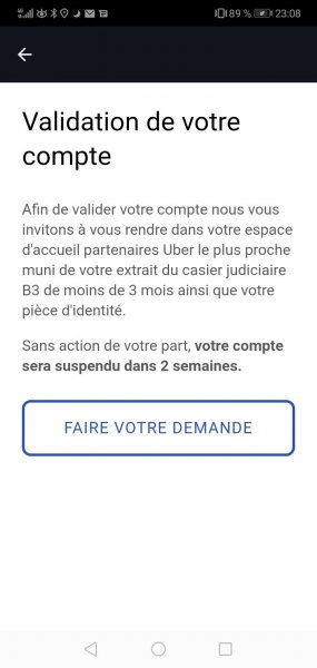 Uber Eats Validation De Compte Uber Eats Uberzone Le Forum Des Chauffeurs Professionnels Vtc