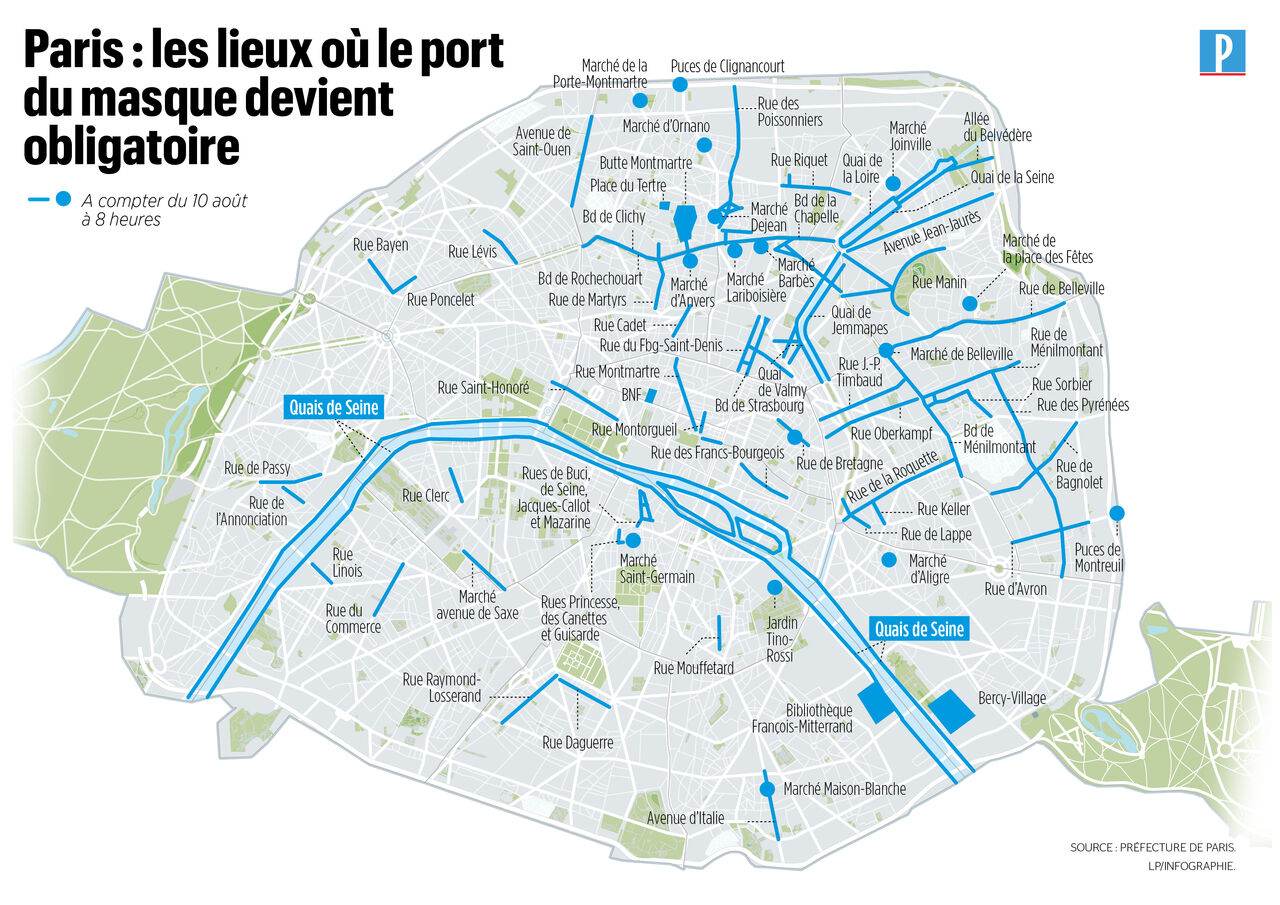 Auto, moto, vélo… qui est concerné par l’obligation de porter le masque à l’extérieur à Paris ?